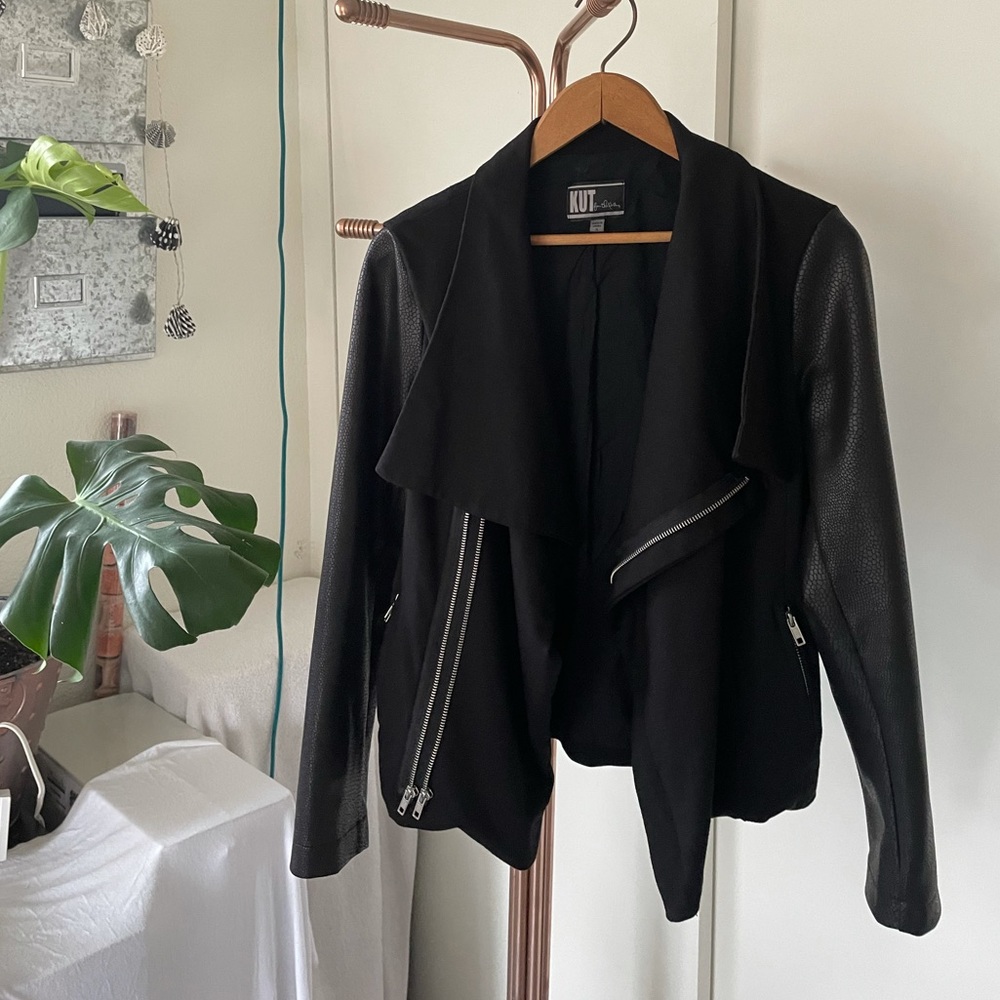 HP♥️ Kut from the Kloth Vegan Leather Moto Jacket